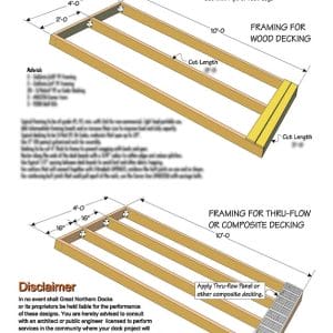 Plan - Fixed Dock 4'x10'