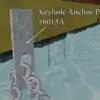 An Anchor Plate Keyhole is shown attached to a chain, highlighted by an arrow next to Maine Docks over the water.