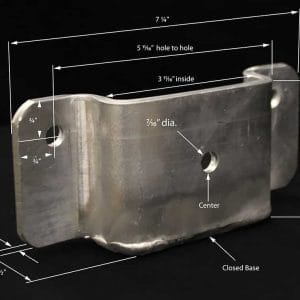 2x4 Rail Post Clamp (4 pack)