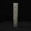 The Jack Pole Extension is a vertical aluminum tube with evenly spaced round holes, shown upright against a black background.