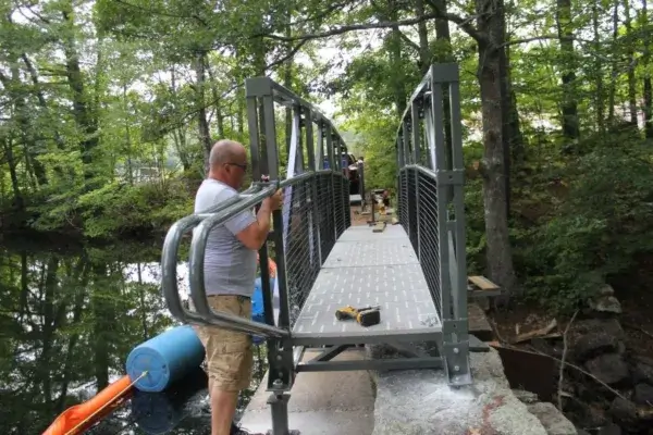 Arched Footbridge| Trails | Great Northern Docks.